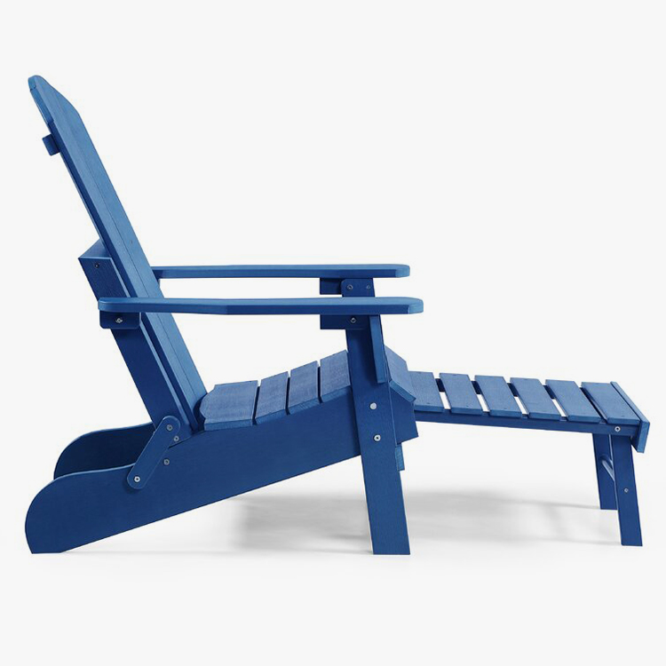 Смоляний складаний стілець Adirondack з пуфом
